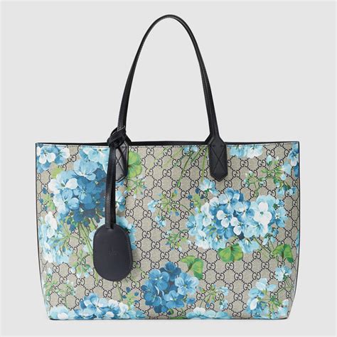 gucci purse blue flowers